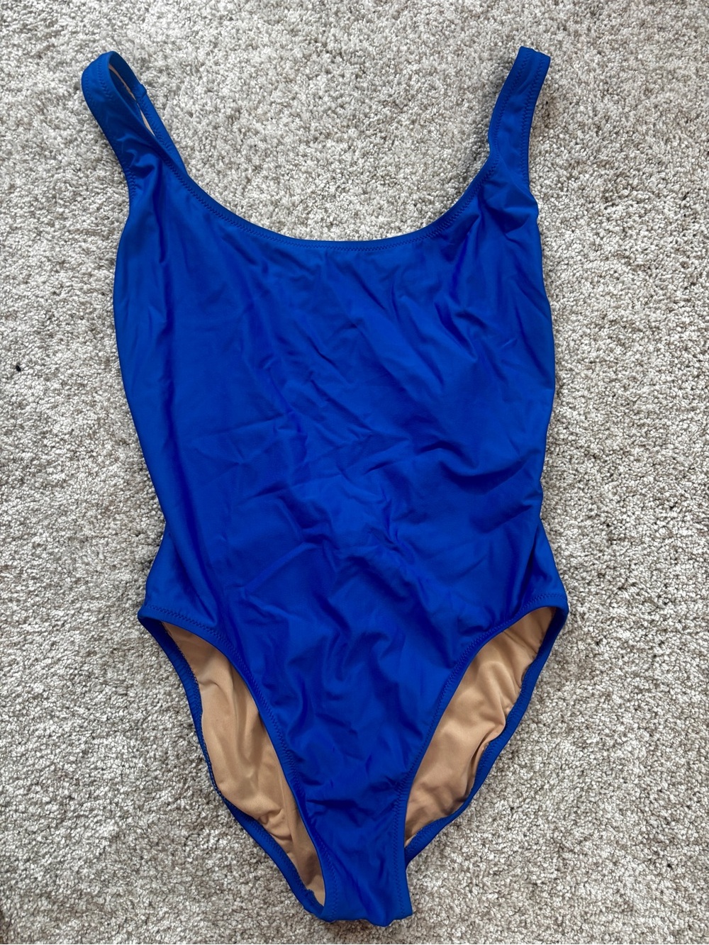 J. Crew blue high leg/low back one-piece | size 6 | new with tags